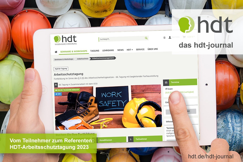hdt-journal_Arbeitsschutztagung_2023_vom_Teilnehmer_zum_Referenten