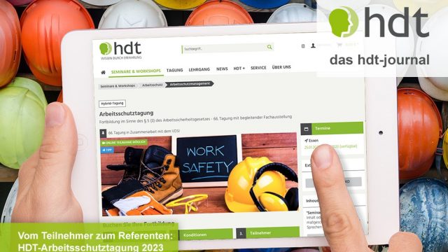 hdt-journal_Arbeitsschutztagung_2023_vom_Teilnehmer_zum_Referenten
